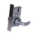 Falcon Passage Mortise Lock, Avalon Lever, Gala Rose, Satin Stainless Steel MA101 AG 630
